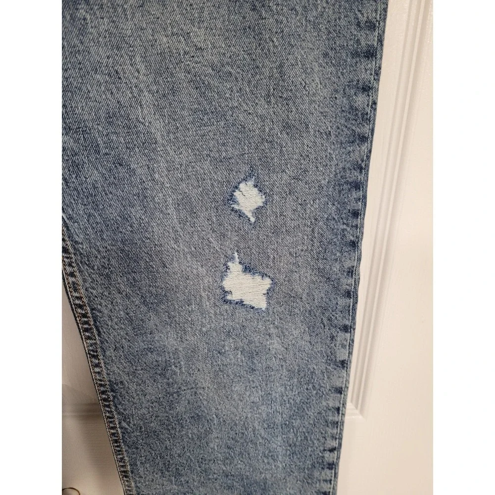 GAP Girls Distressed‎ Denim Jeans 30X29 Stone Wash Adjustable Waist Size 18 NWT